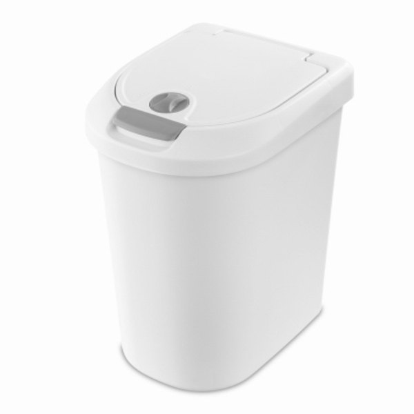 Sterilite 7.3GAL WHT Lock Can 10998004